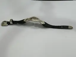 2000 Silver Hearts leather bracelet