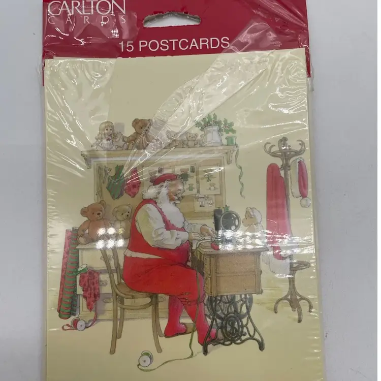 Set Of 12 Vintage Carlton Cards Christmas Postcards
