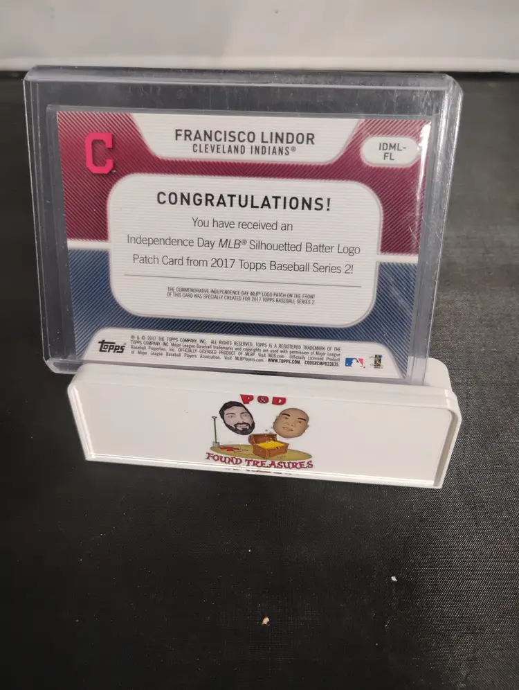 2017 Topps Francisco Lindor Commemorative Logo Patch /99