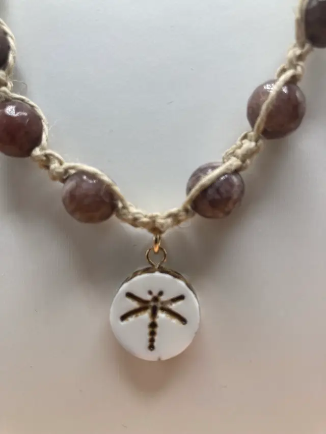 Dragonfly Hemp Necklace
