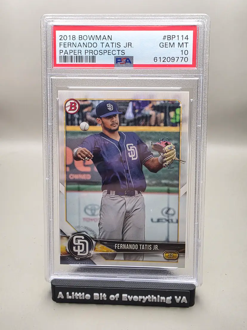 Fernando Tatis Jr. 2018 BOWMAN PAPER PROSPECTS #BP114 PAPER PROSPECTS PSA 10
