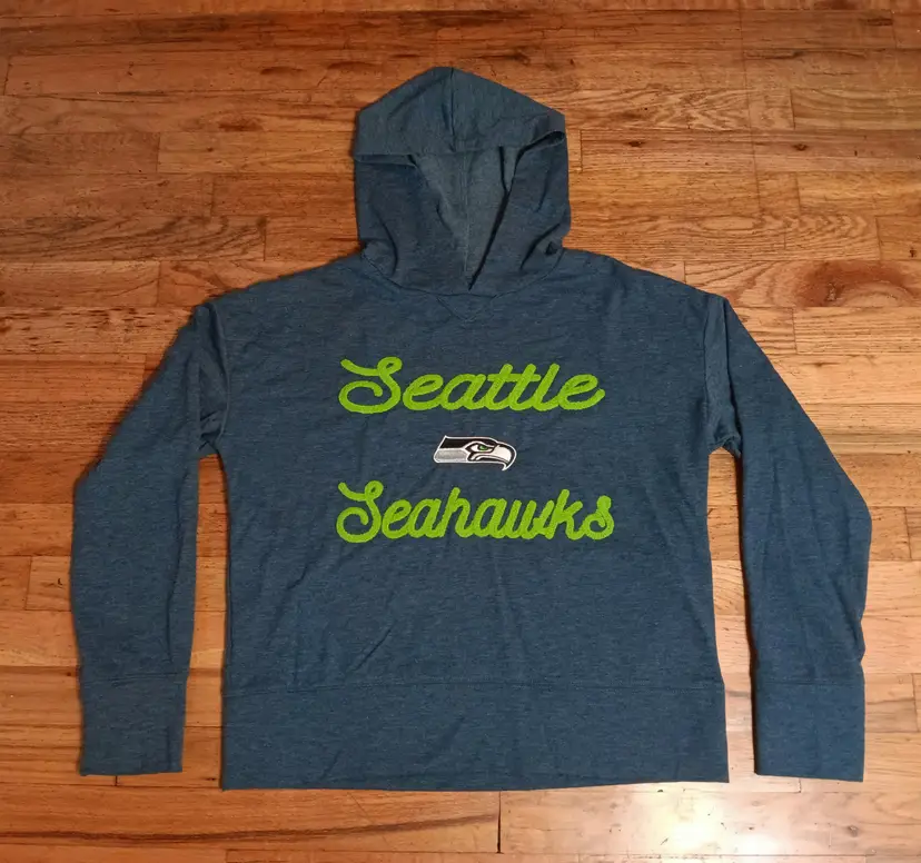 Seattle Seahawks Womens Hoodie NEW Embroidered NFL Team Apparel Sleepwear Small