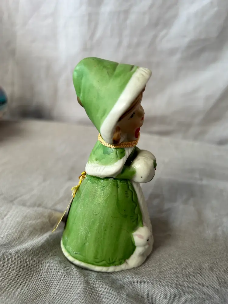 1978 Jasco Bisque Porcelain Christmas Bell