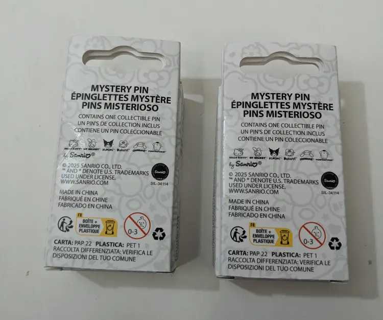 Hello Kitty Mystery Pin Lot of 2 (New)