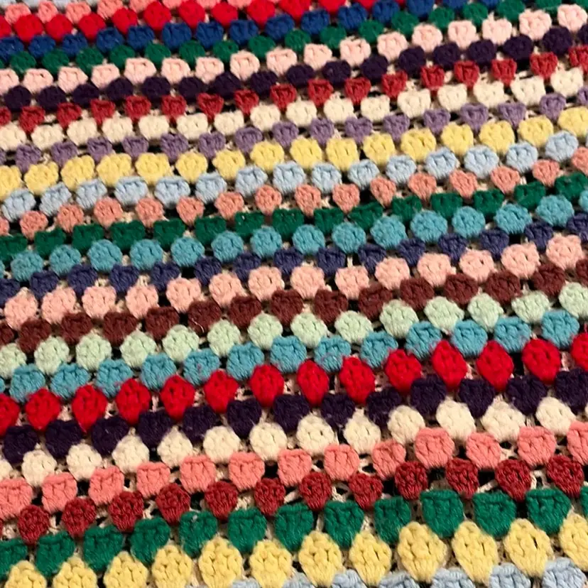 42 X 90 Hand Crocheted Single Blanket