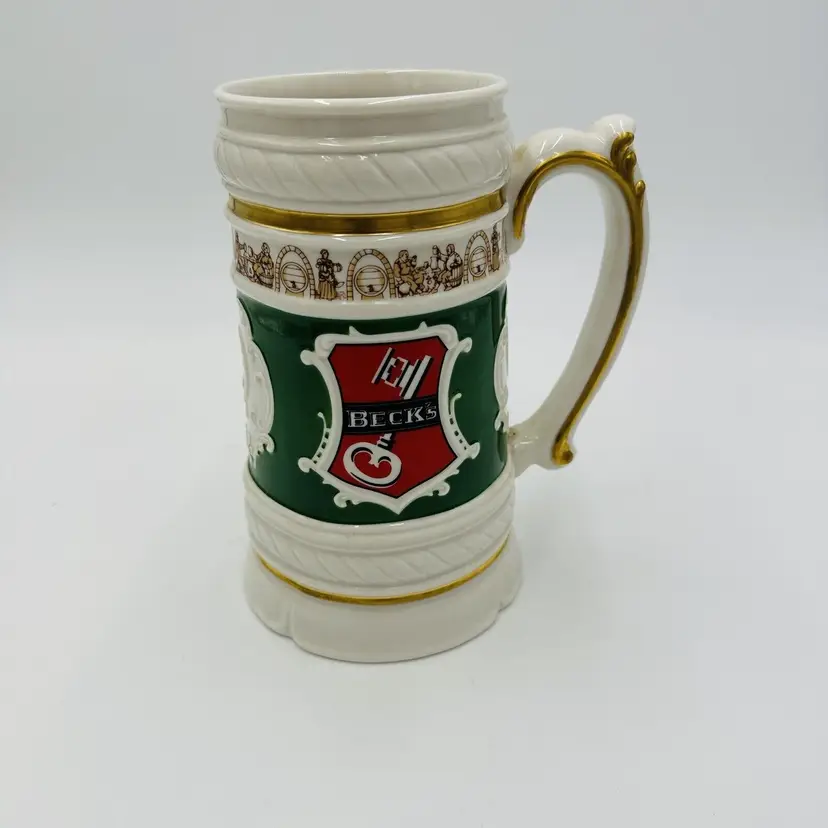 Franklin Mint Tankard Mug Beck's Brewery Bremen Germany Established 1873
