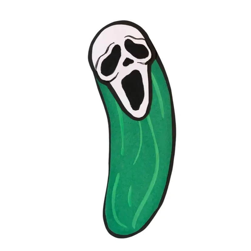 Ghost face Pickle - Paper pieced by ME
