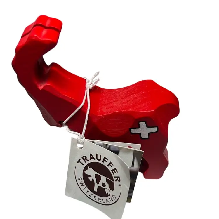 Handcrafted Trauffer Wooden Ibex Or (Steinbock) Figurine From Switzerland.