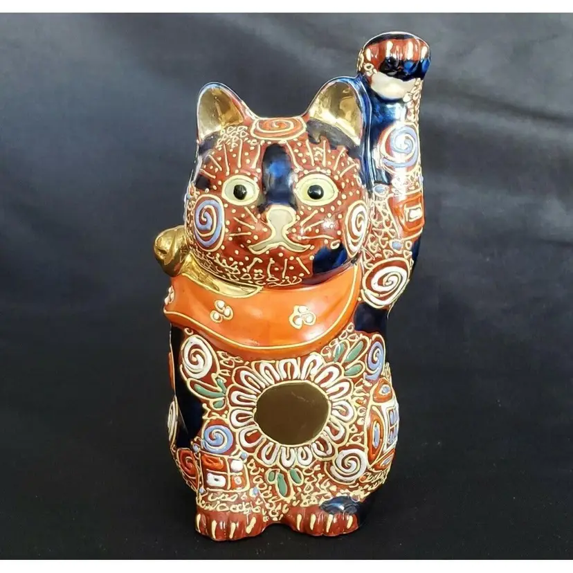 Waving Hello Kitty-many colors & ceramic moriage-unbranded SIGNED with Stamp - very nice Vintage