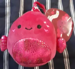 The Original Squishmallows Barella The Beta Fish 3.5" Plush Clip Keychain