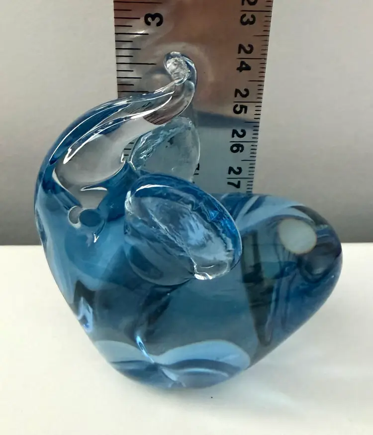 Blue Elephant Paperweight