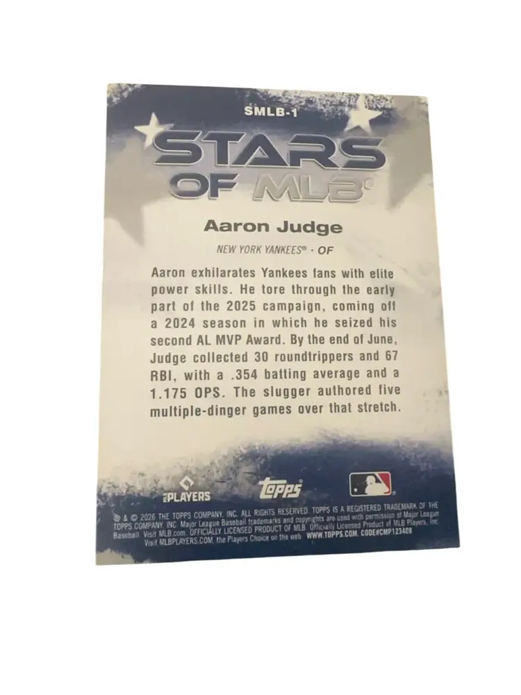 Aaron Judge 2026 Topps Stars Of The MLB