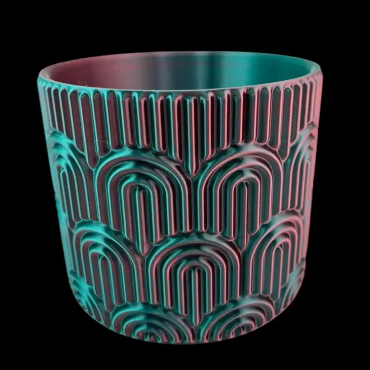5 inch Boho Planter in Teal/Red🌅