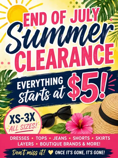 $5 STARTS ON EVERYTHING!!!