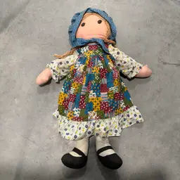 Vtg 70’s Holly Hobbie Rag Doll 26” Knickerbocker EUC