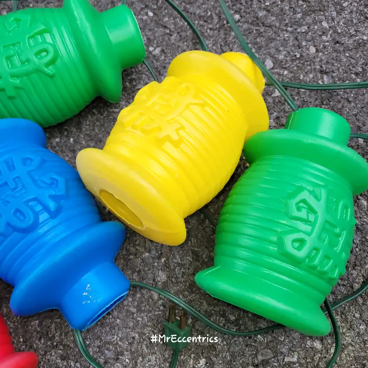 Vtg Blow mold Chinese latern patio rv camber string lights