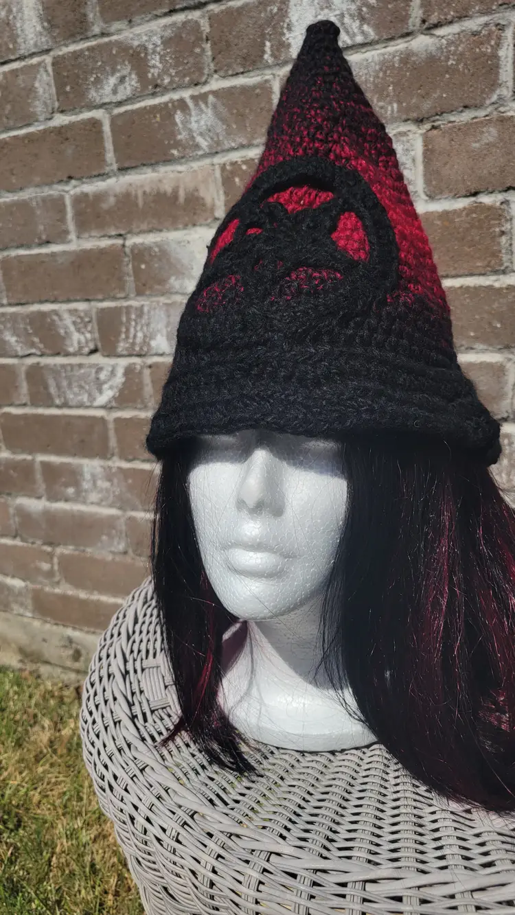 Crochet Spellcaster Hellion WItch/Wizard/Warlock hat