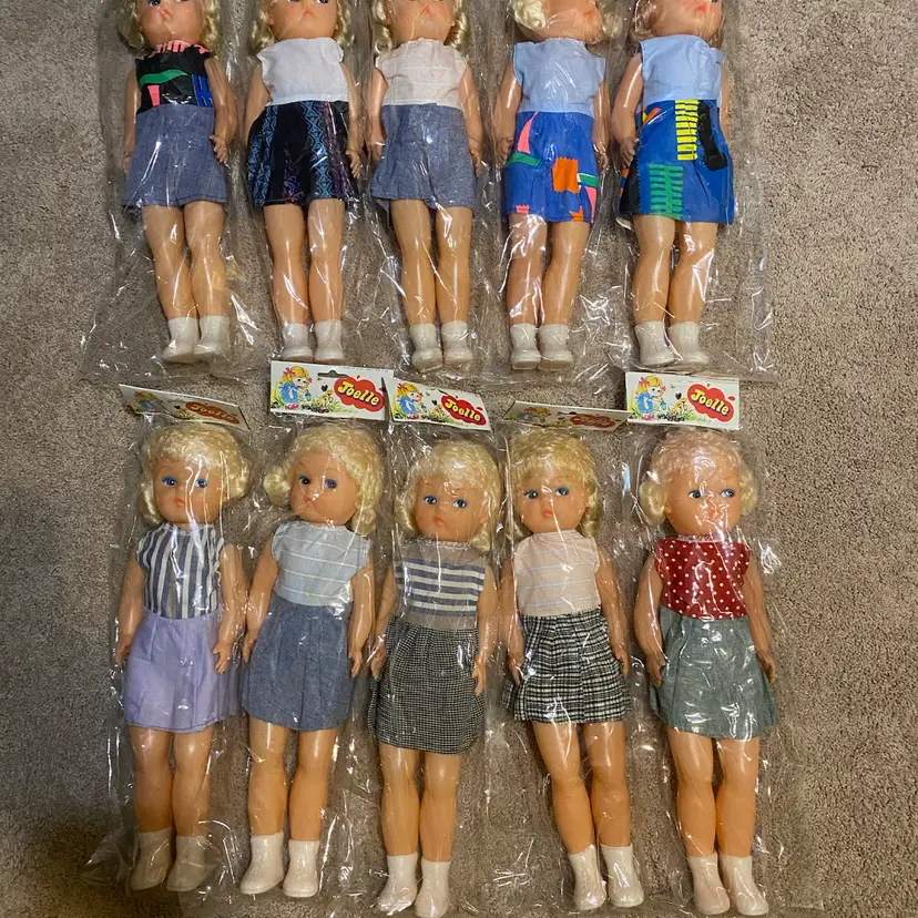 Joelle Doll Bundle - Lot of 10 New in Package 17" Dolls w/ Different Outfits VTG