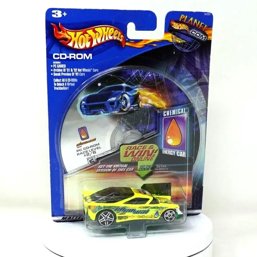 Hot Wheels Planet.Com CD-ROM 2/6 Chemical Energy Car NOMADDER WHAT Lime