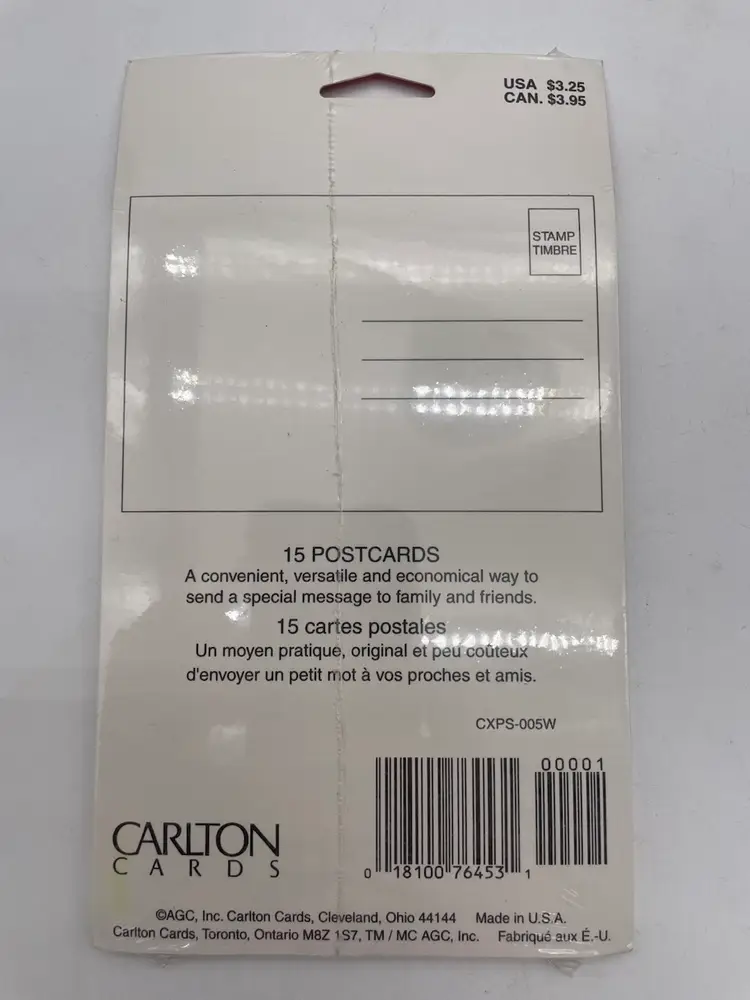 Package Of Vintage Carlton Cards Christmas Postcards