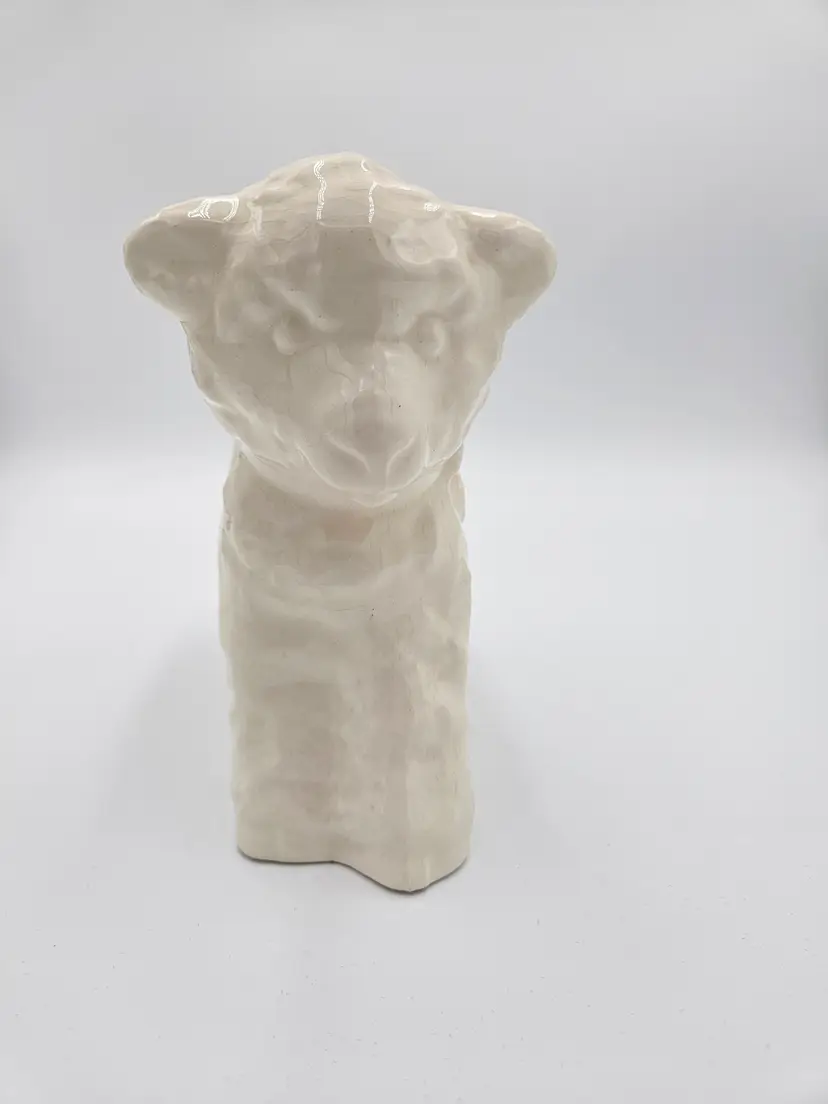 #C13 Ivory Glazed Ceramic Lamb Planter