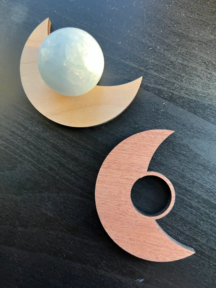Moon Crystal Sphere Holder