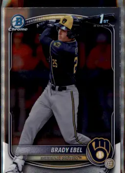 2025 Bowman Draft #BDC-194 Brady Ebel Chrome - (138) - Milwaukee Brewers