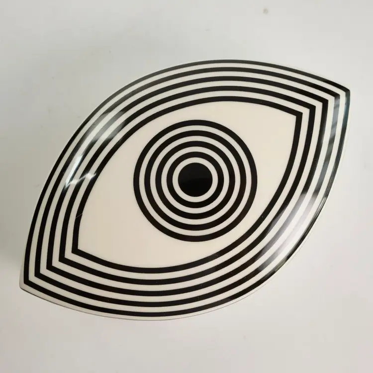Jonathan Adler Wink Eye Ceramic Trinket Box Pop Art Lidded Dish