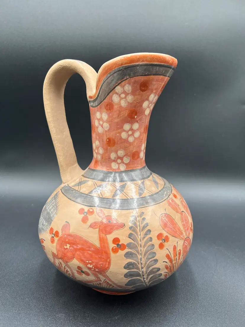 Vintage Tonala Pitcher 10”