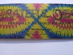 Grateful Dead Bookmark Officially Licensed Tie-Dye The Bookmark Co. Vintage 1988