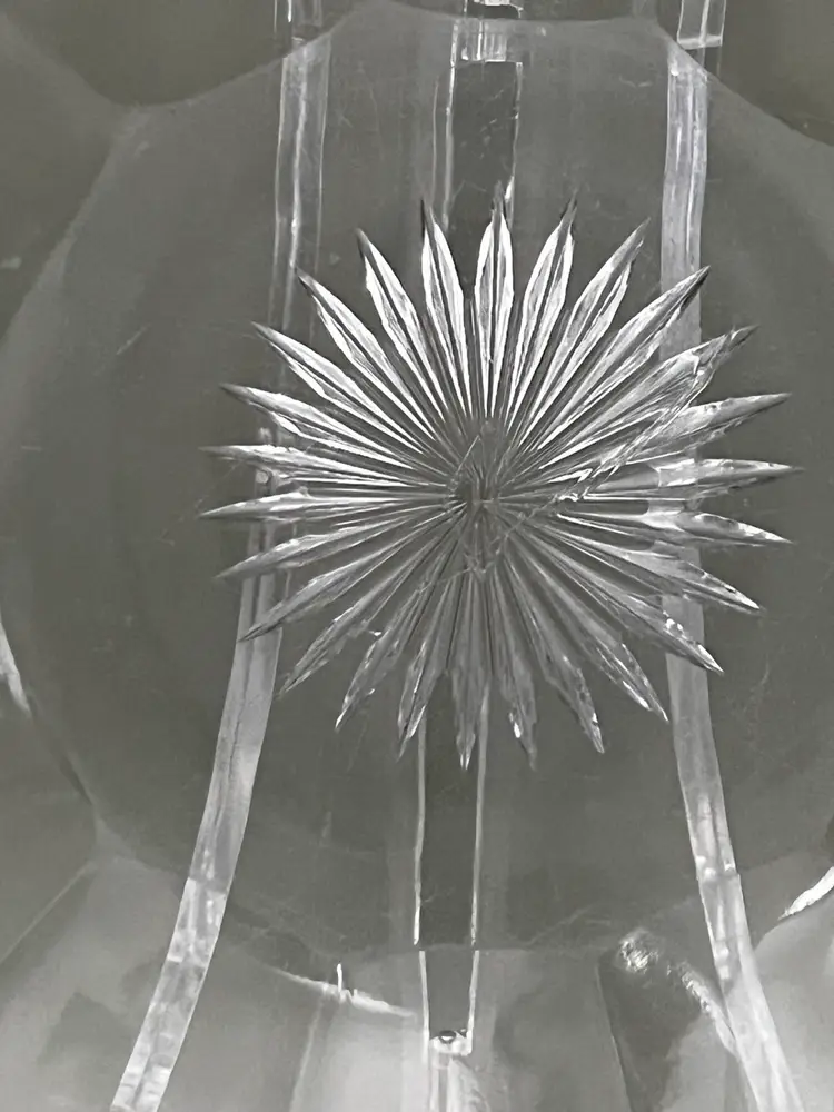 Vintage Heisey Greek Key Glass Berry Bowl Set  1912-1938