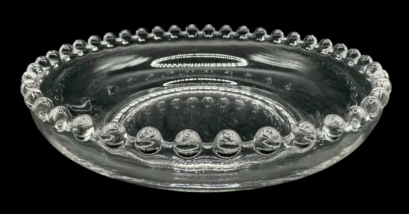 Vintage Imperial Glass Candlewick Fruit Cereal Bowl Low Clear 400-3F 6”