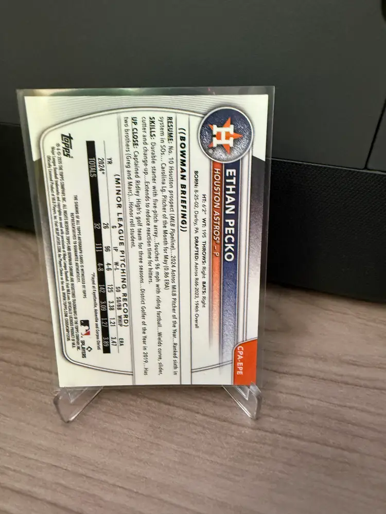 Ethan Pecko 2023 Bowman Chrome 1st Auto 61/150