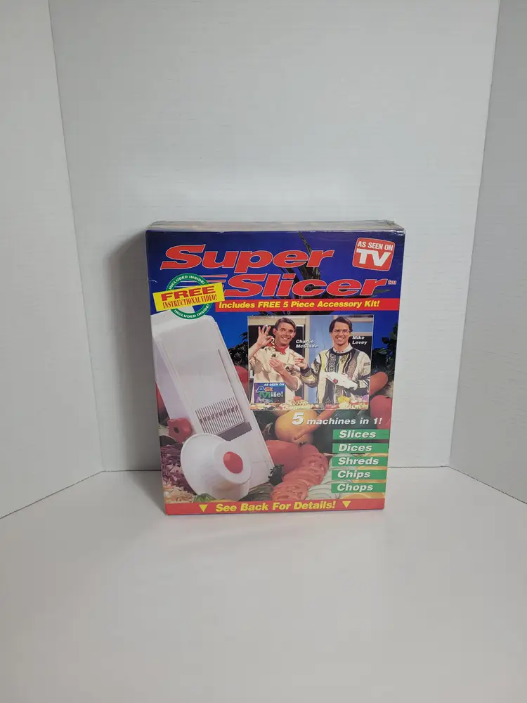 As Seen On TV Super Slicer 5 Machines In 1 Slices Dices Shreds Chips Chops New