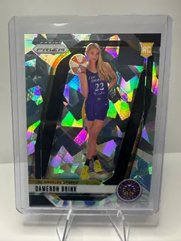 2024Panini Prizm CAMERON BRINK Cracked Ice #143 (Rc) LA Sparks. WNBA.