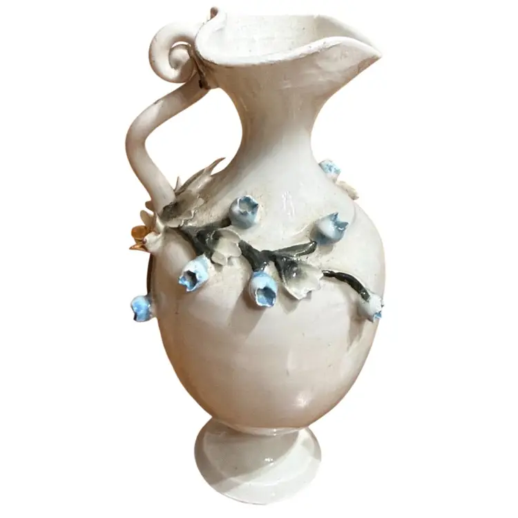 Gorgeous Rococo Italian Porcelain Vase Set
