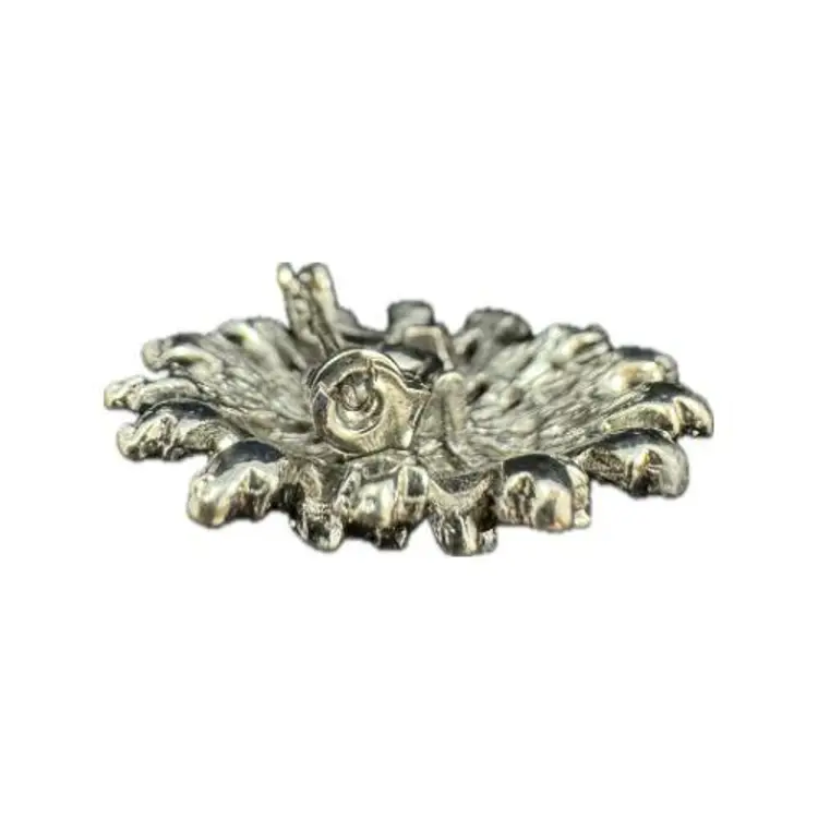 Vintage Sunburst Rhinestone Brooch Signed ART