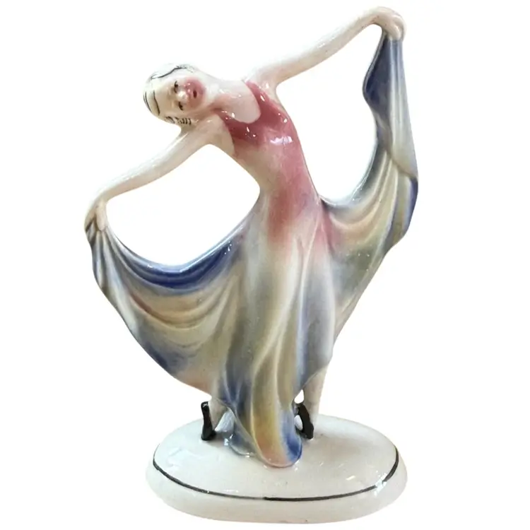 Hertwig Katzhutte Art Deco Dancing Lady Figurine