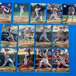 Fleer Ultra 1992 MLB California Angels 13 Trading Card Bundle