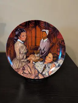 Gone With The Wind "Melanie Gives Birth" Limited Edition Collectors Plate