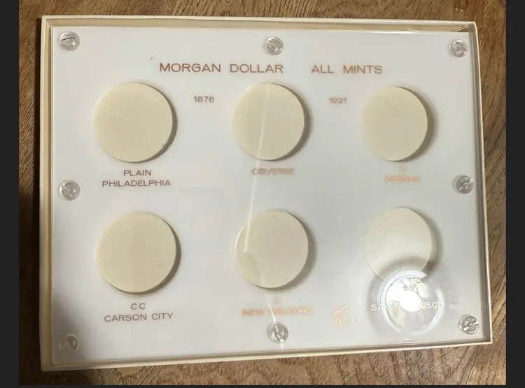 1878-1921 MORGAN CAPITOL HOLDER ALL MINTS