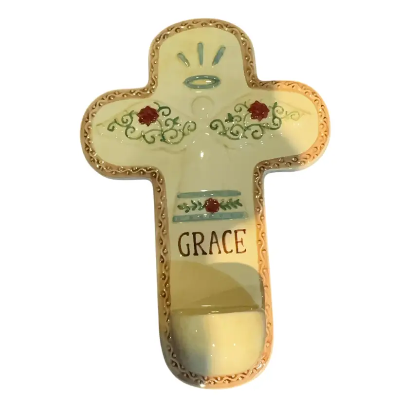 Vintage Ceramic Holy Water Font