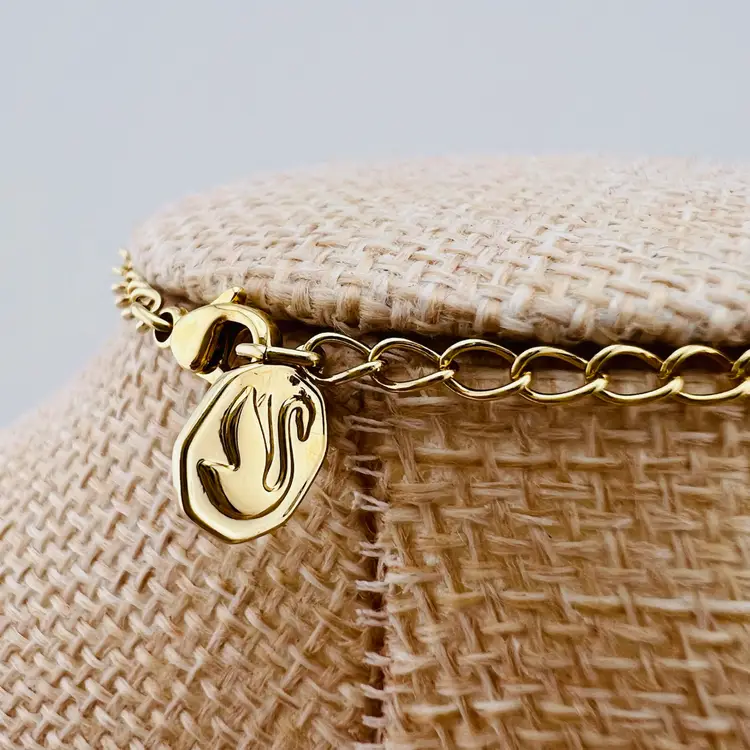 Swarovski Millenia Bangle W/ Octagon Cut Yellow Crystal Gold Tone