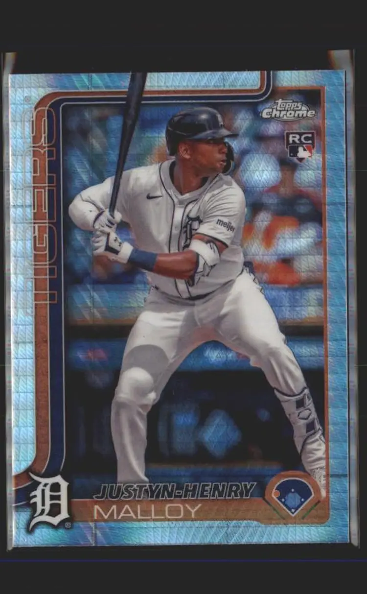 2025 Topps Chrome #224 Justyn-Henry Malloy Prism Refractors - (137) - Detroit Tigers