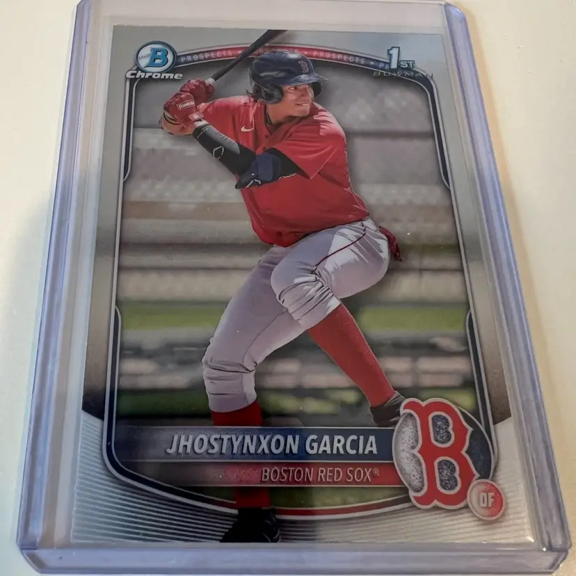 Jhostynxon Garcia 1st Bowman Chrome Boston Red Sox