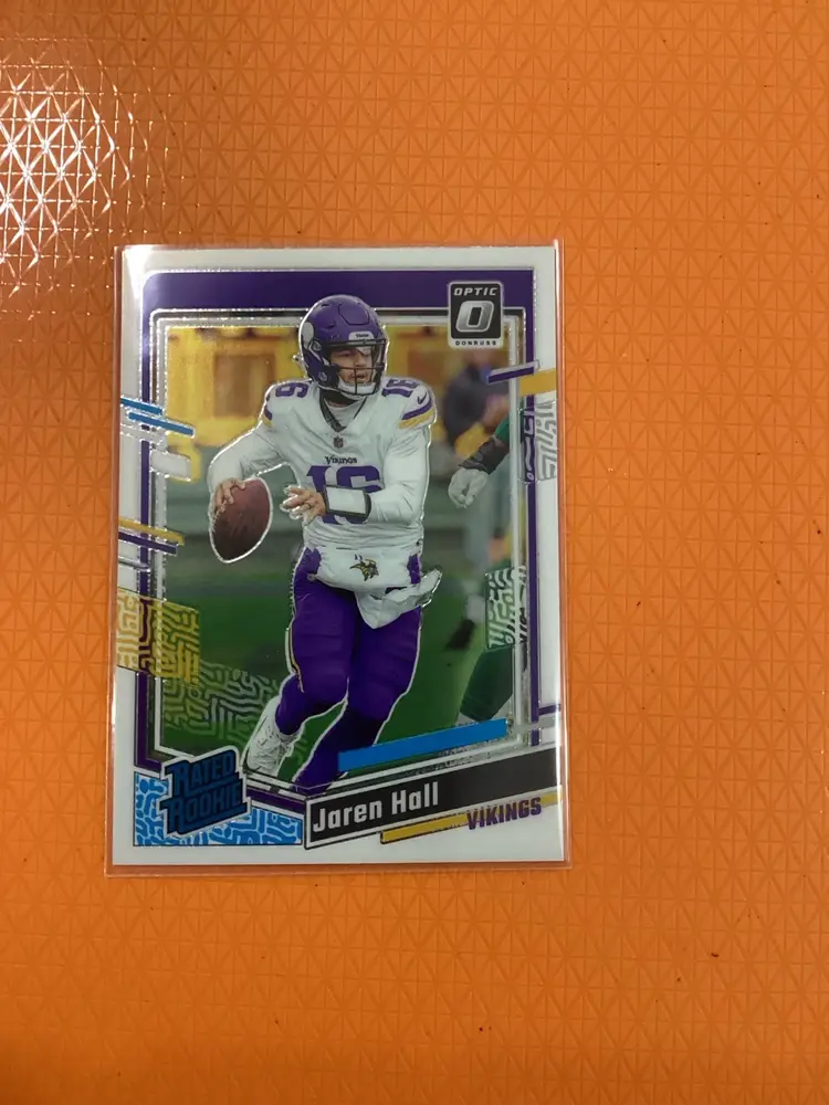 NEW Jaren Hall 2023 Donruss Optic Football Rated Rookie #270 Vikings