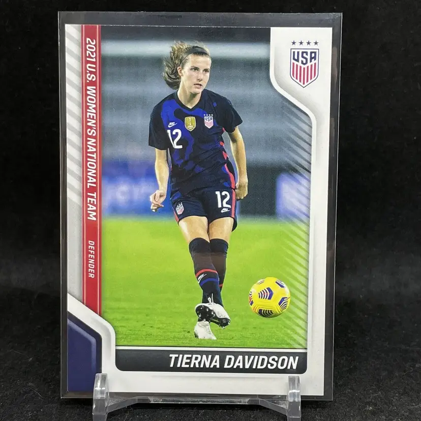 2021 Panini TIERNA DAVIDSON 1st US Womens Soccer USA Soccer Rookie Card USWNT