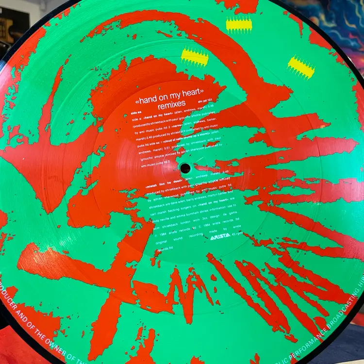 Shriekback Handprint Picture Disc Vinyl