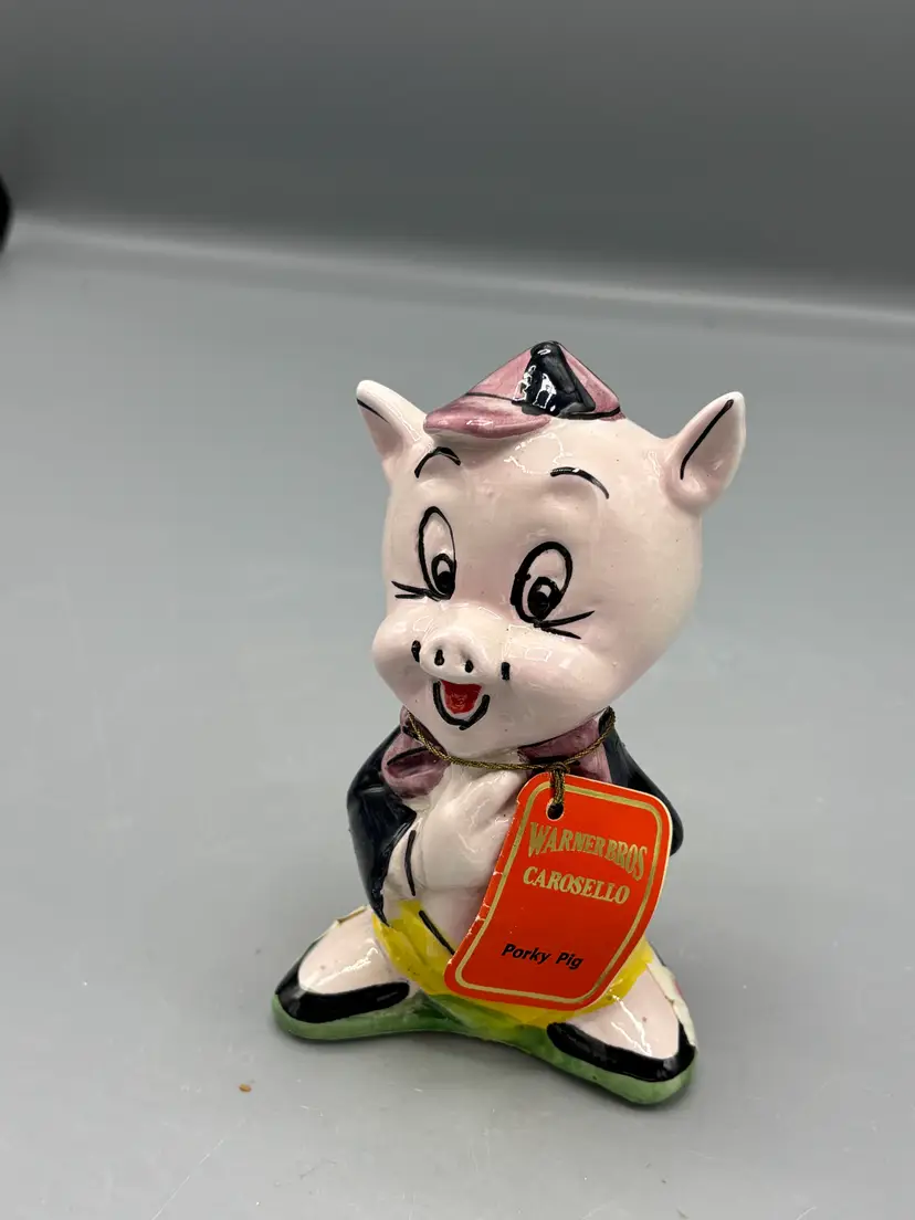 Vintage Warner Brothers Looney Tunes Porky Pig decanter