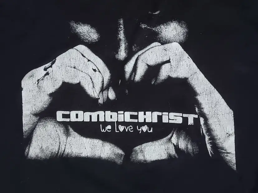Vintage Combichrist We love You Concert t-shirt industrial rock RAMMSTEIN KMFDM